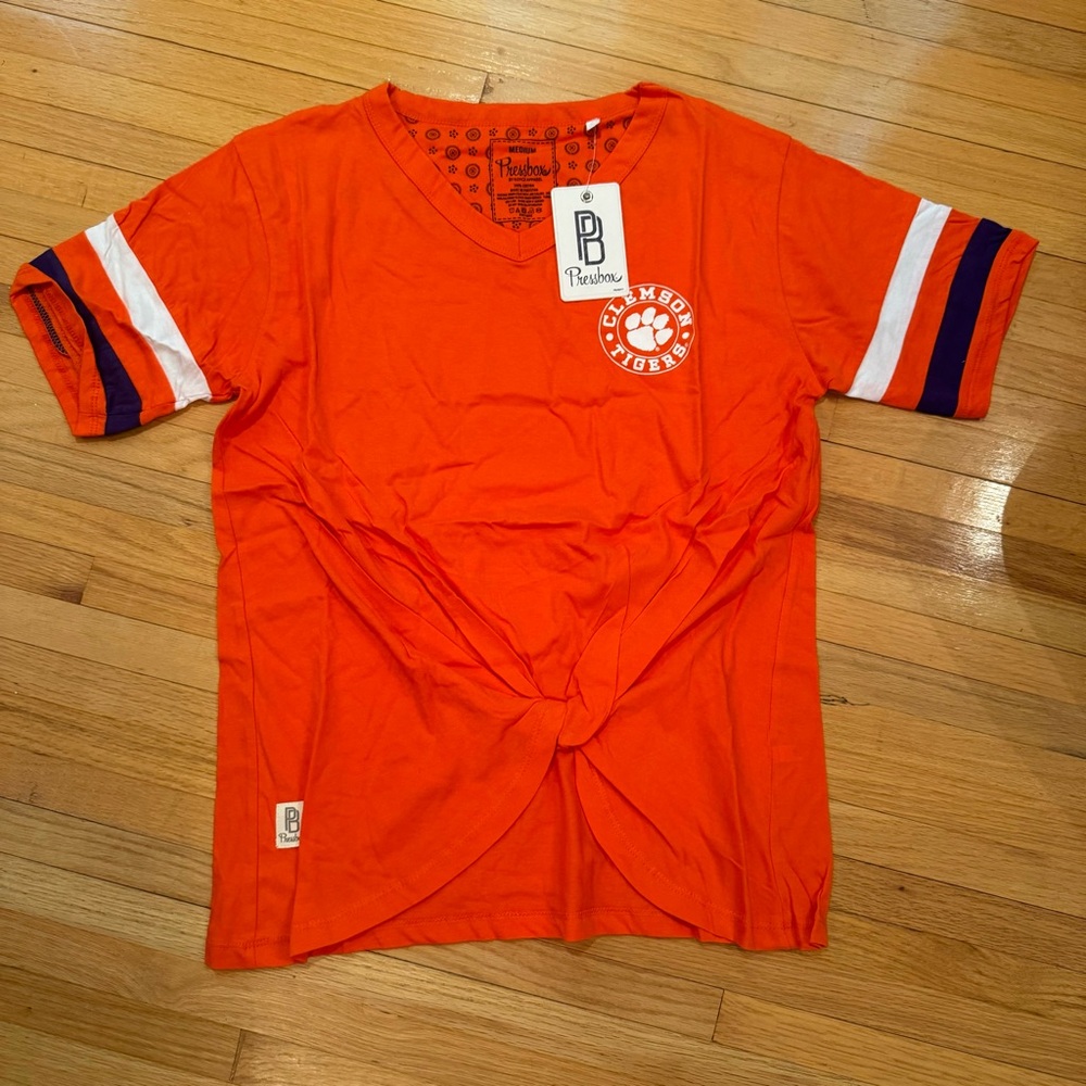 Clemson Pressbox tee M NWT